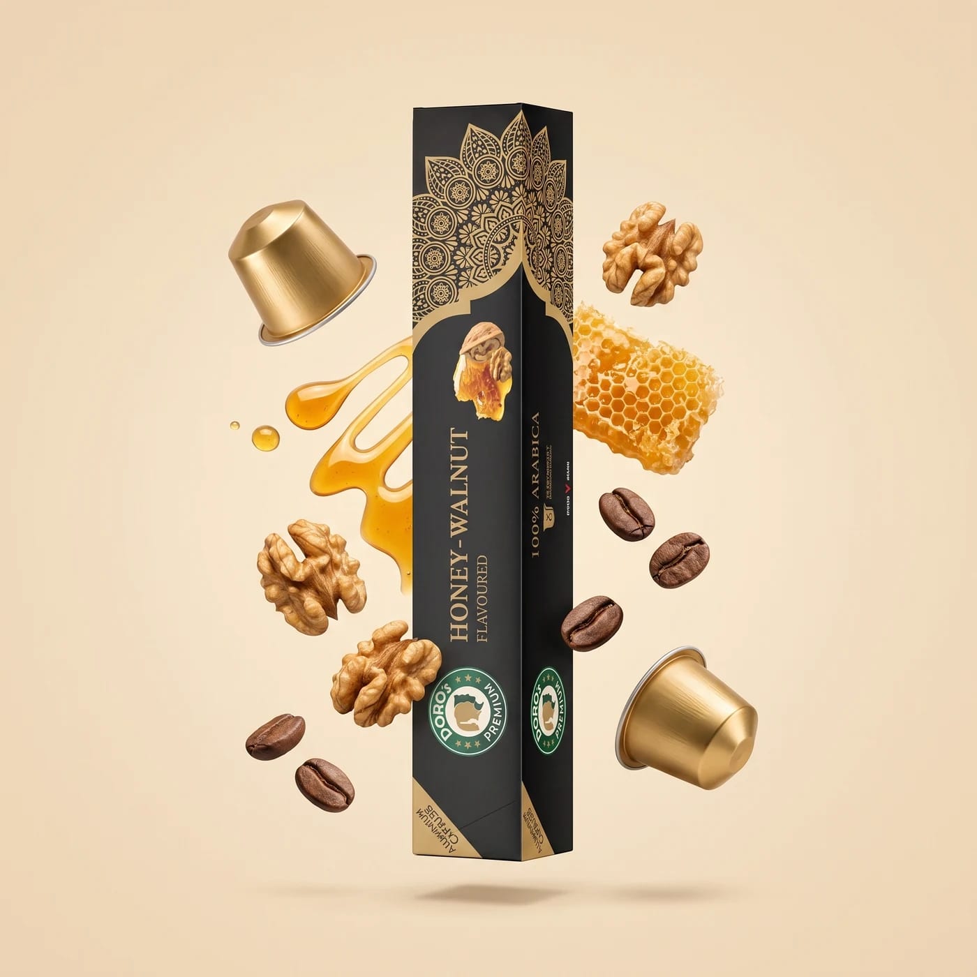 Honey Walnut — 8 aluminium capsules by Doro's.