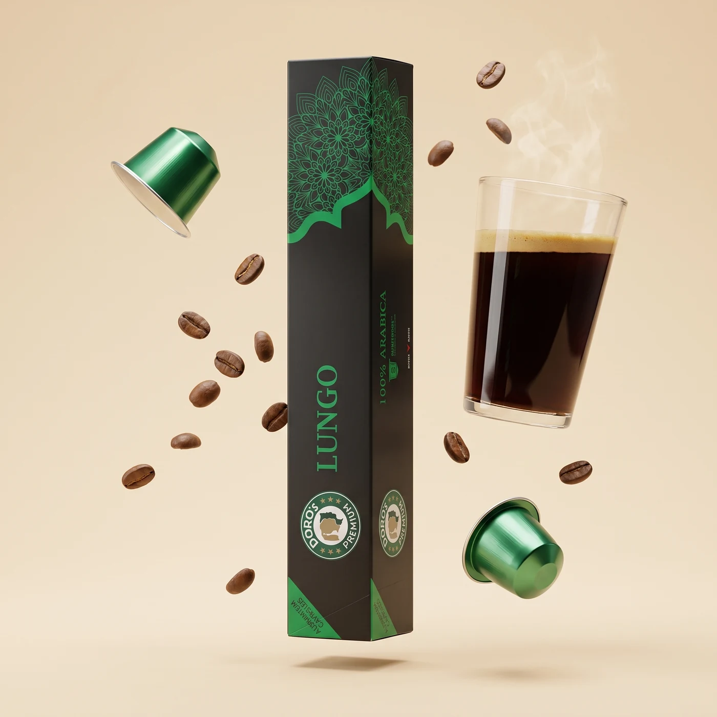 Lungo — 8 aluminium capsules by Doro's.